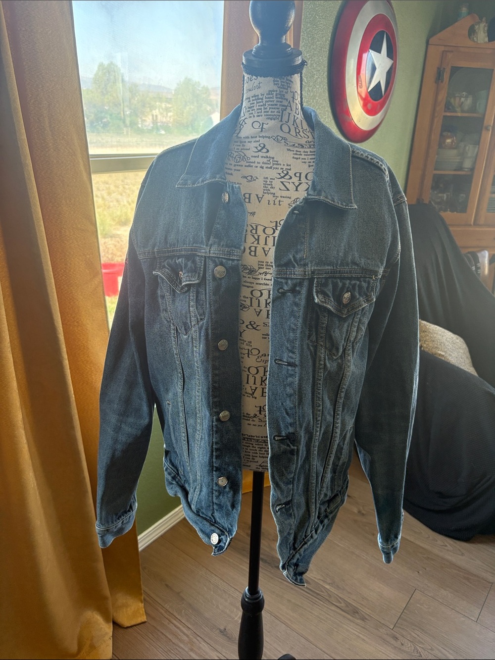 Classic Dark Blue Denim Jacket